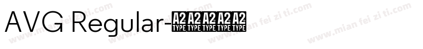 AVG Regular字体转换